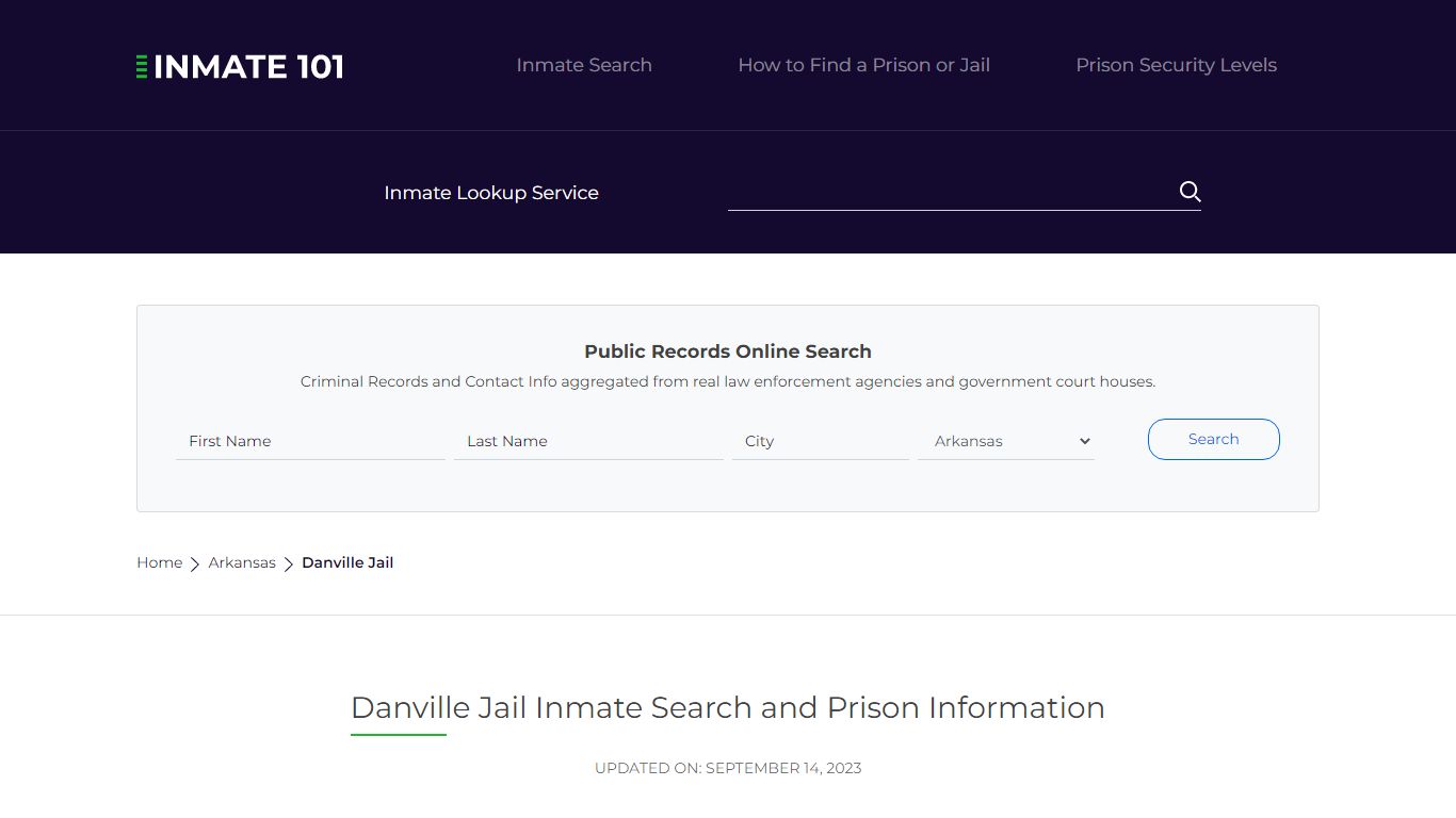 Danville Jail Inmate Search and Prison Information